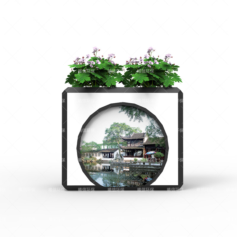 古典园林PVC花箱（方形）
